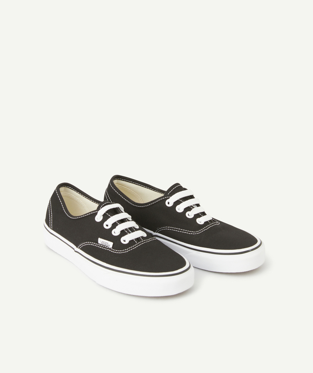 VANSBASKETS BASSES ENFANT NOIR ET BLANC AUTHENTIC