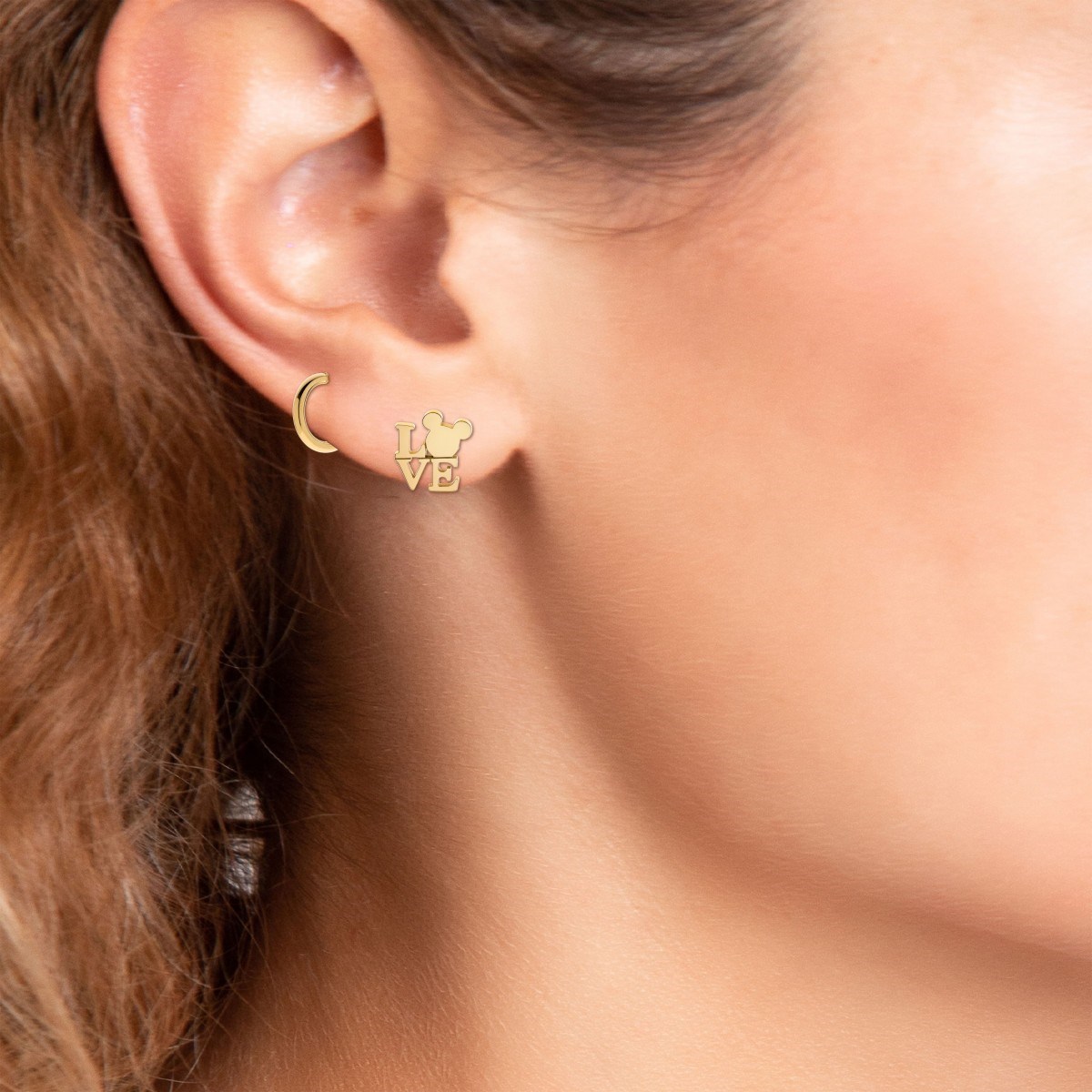 Lot de 2 paires de boucles d'oreilles Disney - Mickey