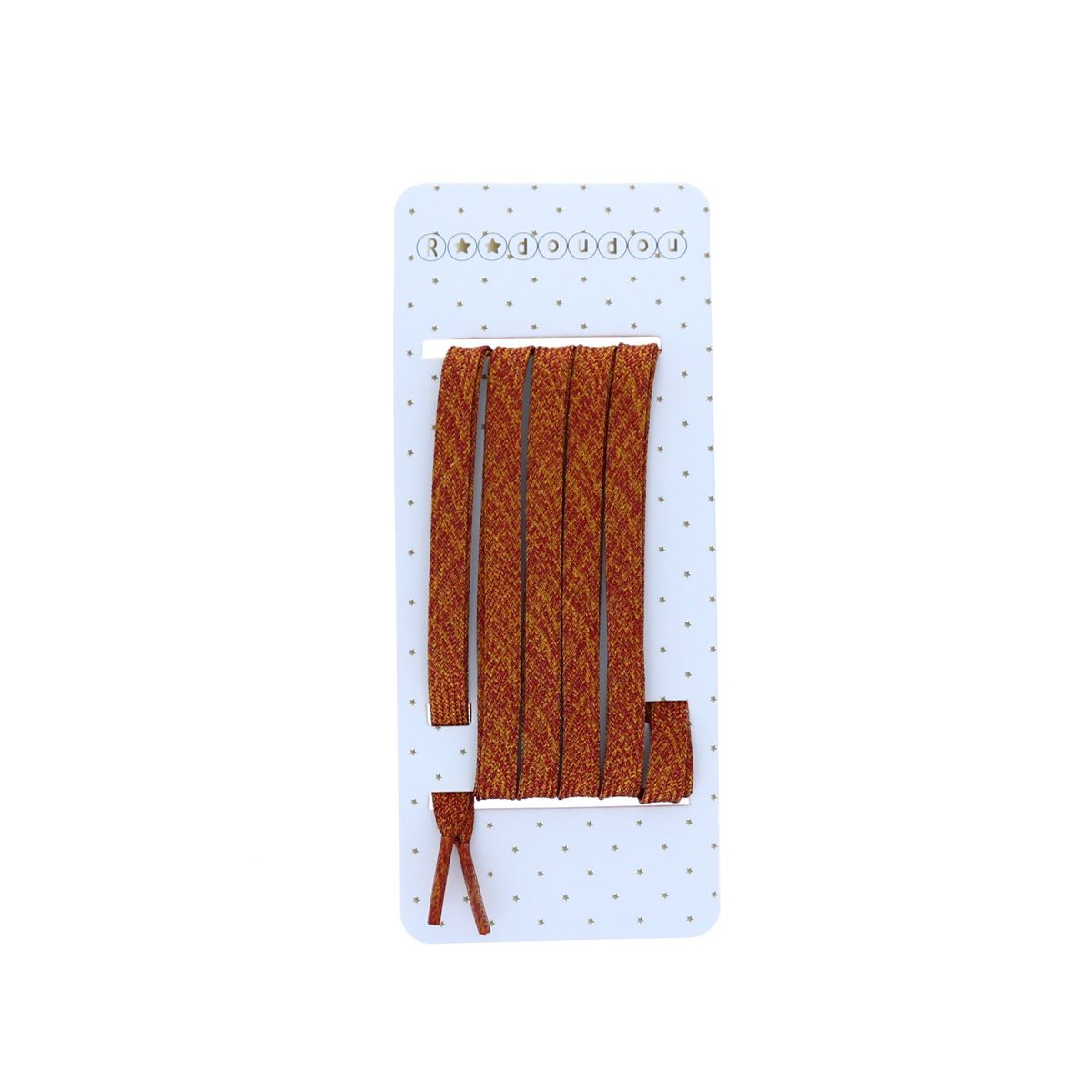 Lacets Lurex marron noisette Roodoudou