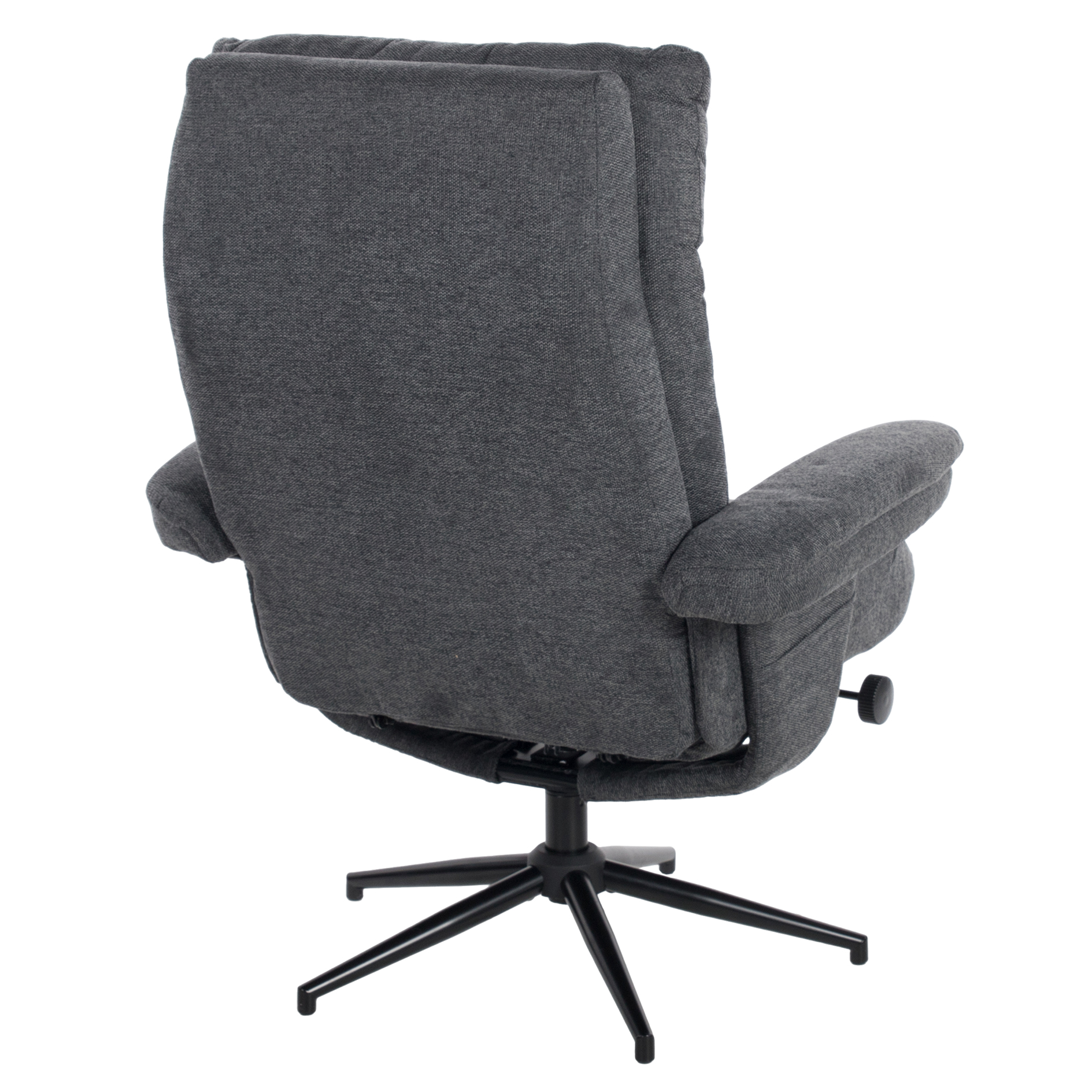 Relaxsessel mit Hocker - anthrazit - Relaxfunktion