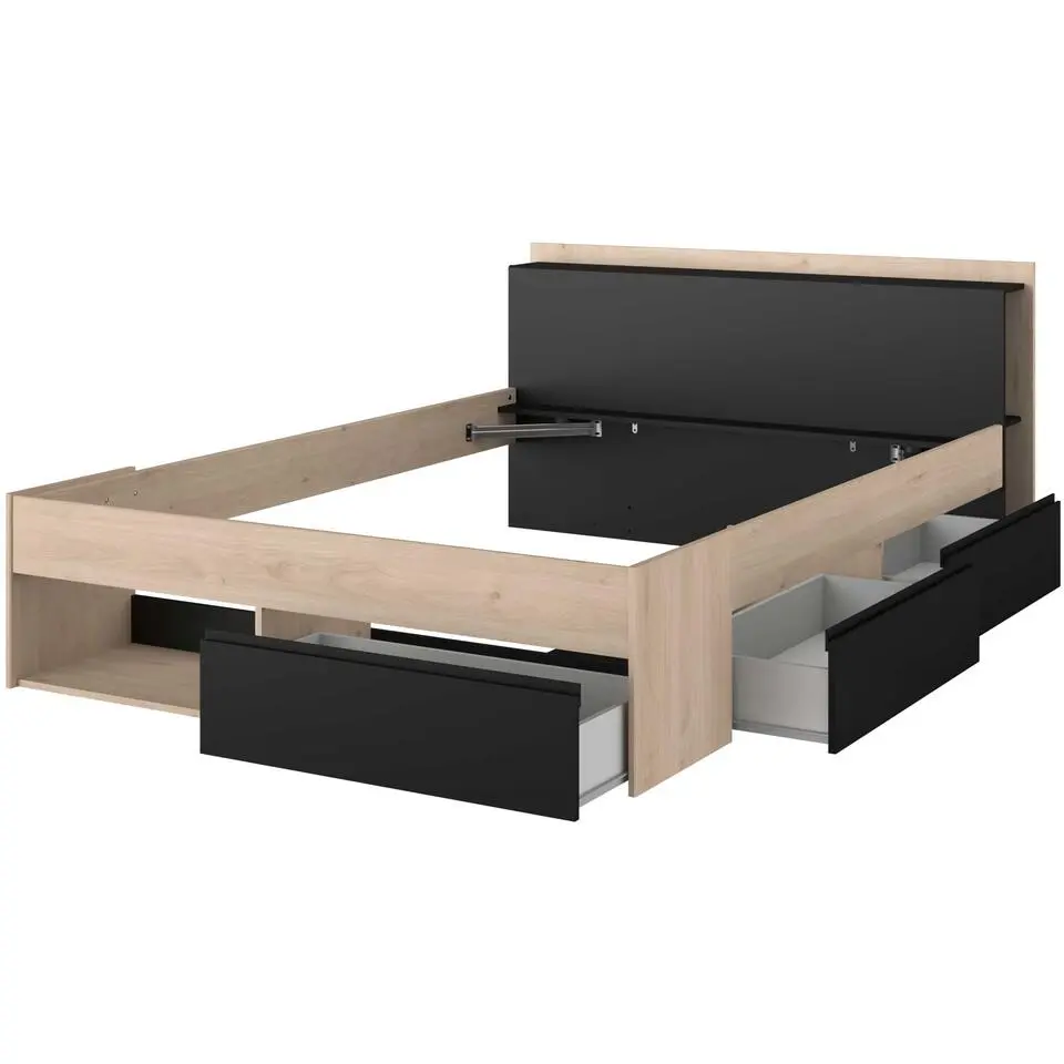 Bed Most 160x200cm - eik/zwart