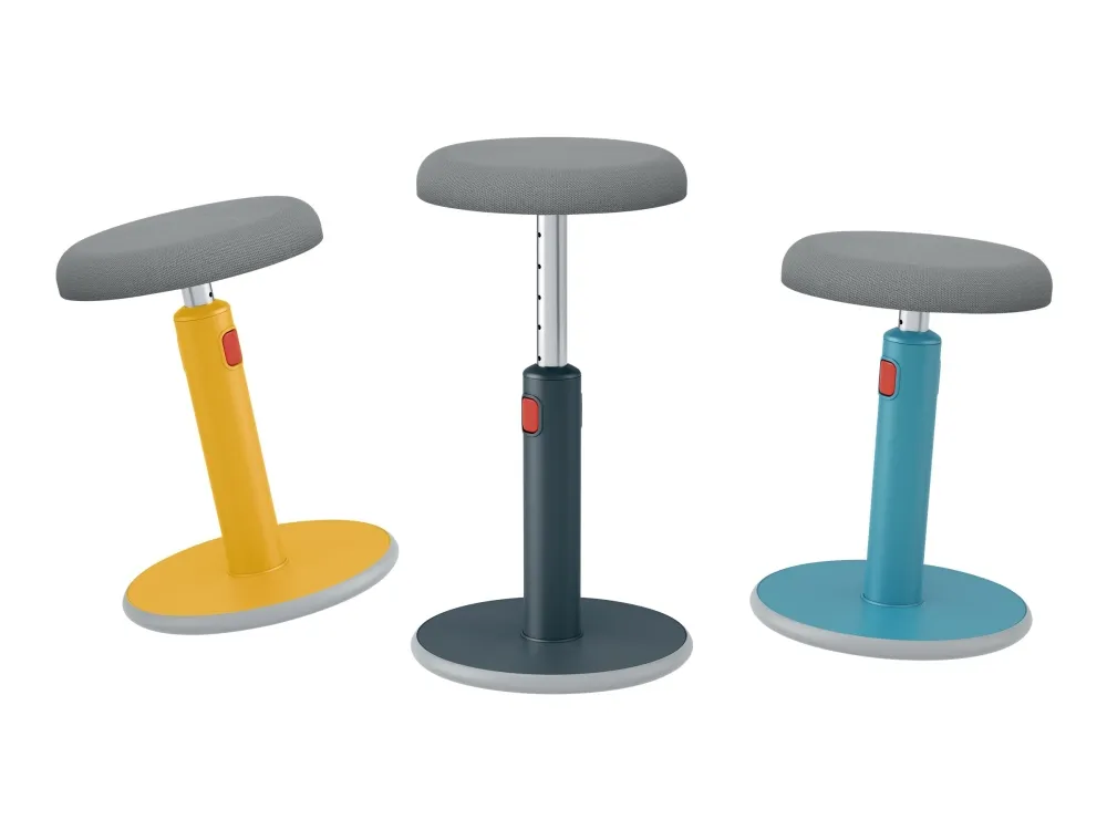 Leitz Ergo Cosy Active Sidde-stå balancestol 2-i-1 grå - højdejustering 46-79 cm