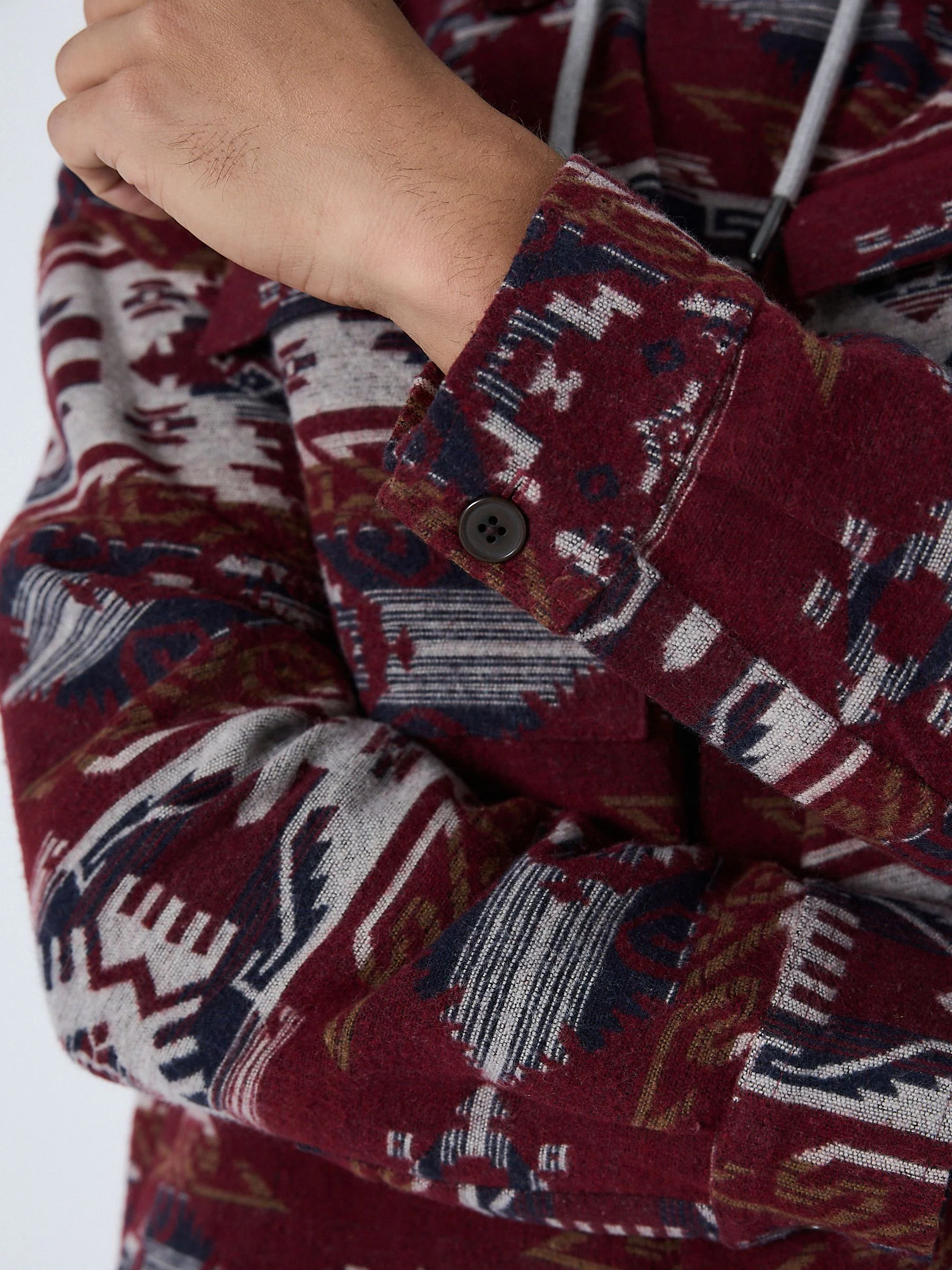 Bordeauxrood - Navajo Style Shacket