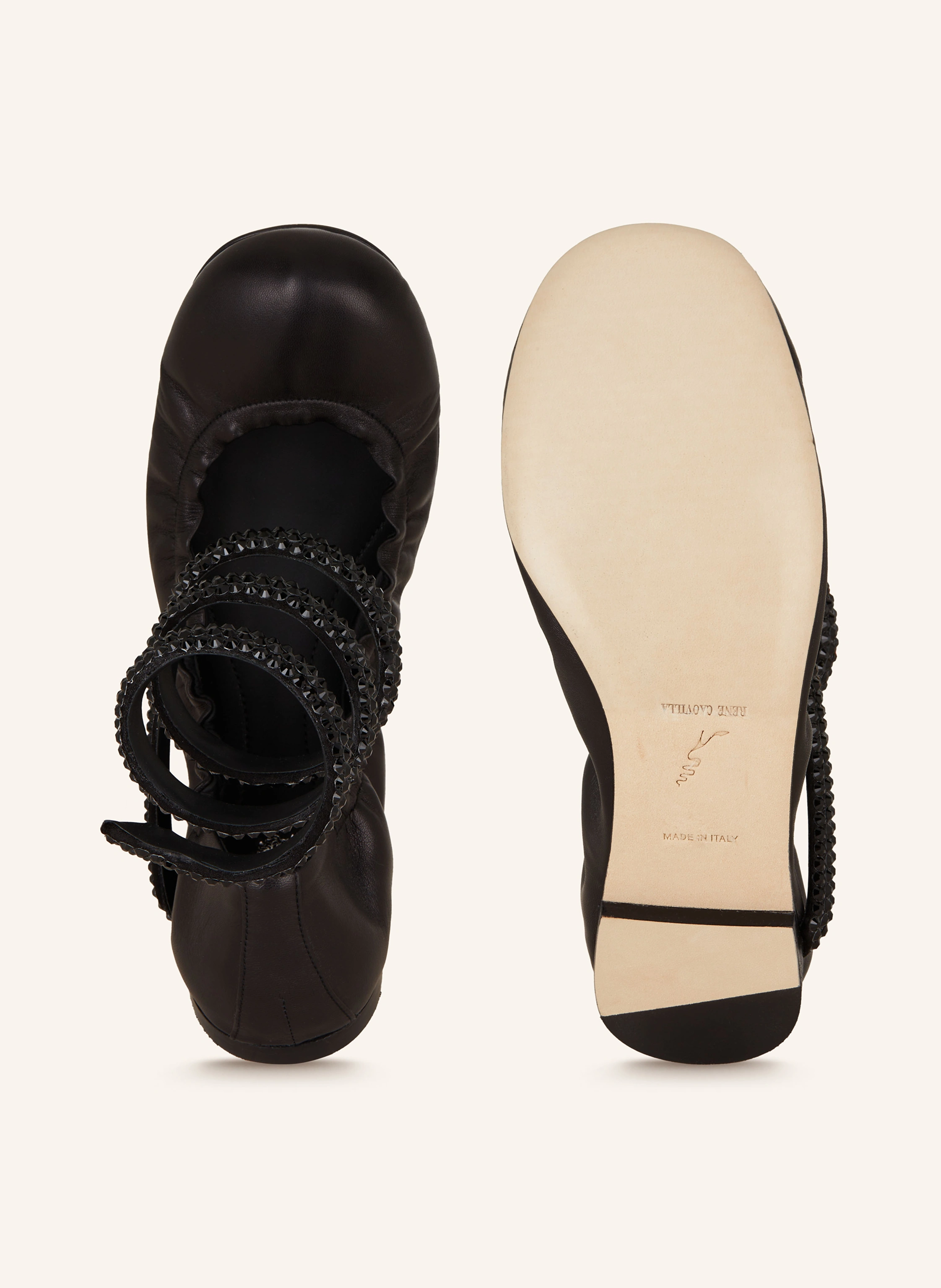RENE CAOVILLA Ballerinas CLEO mit Schmucksteinen