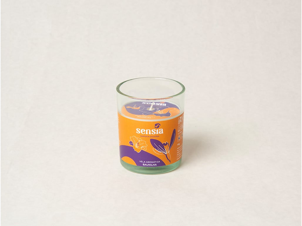 VELA PERFUMADA SENSIA BAUNILHA 90GR