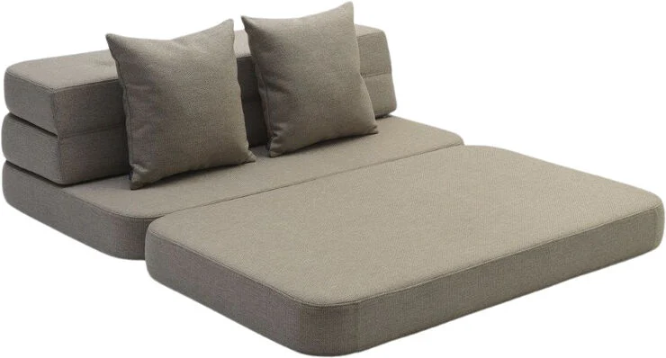 by KlipKlap KK 3 fold sofa Sand w. sand