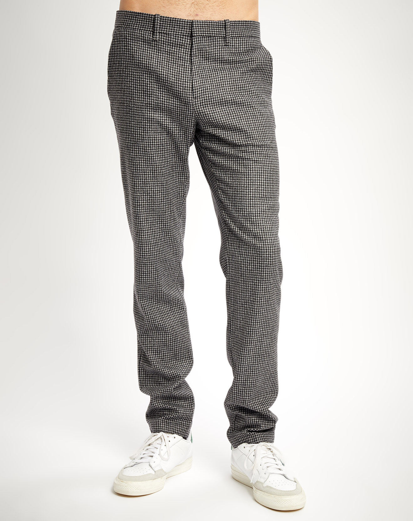 Tommy Hilfiger Pantalon chino Modern Ginham à carreaux gris foncé