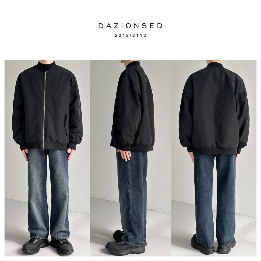 DAZO Studios - Effen bomberjack met rits