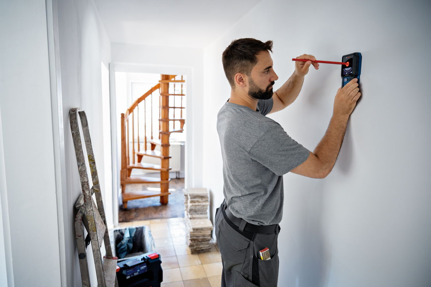 Bosch GMS 120-27 Multidetector/Leidingzoeker in tas - tot 120mm - IP54