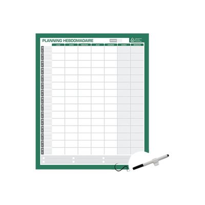 Bouchut - Planning perpétuel hebdomadaire - 50 x 60 cm