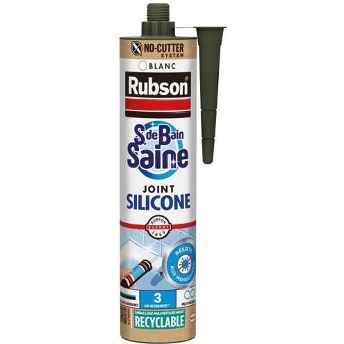 Mastic silicone 280 ml Blanc- Salle de Bain Saine