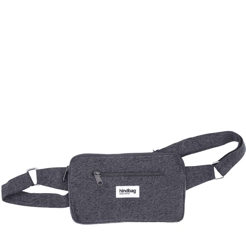 Sac banane Harry 24 cm Denim Gris