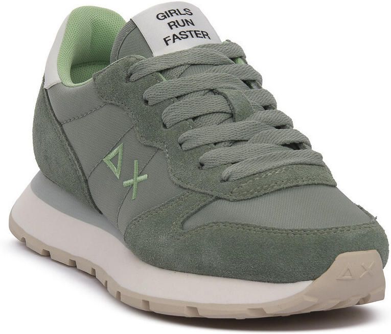 Sun68 Sun 68 Ally Solid Nylon Sneakers Dames Groen