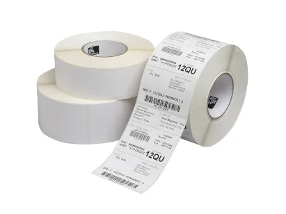 Zebra Z-Perform 1000D - Papir - permanent akryllisk klæbemiddel - ubelagt - 76 x 38 mm 20760 etikette(r) (12 rulle(r) x 1730) etiketter