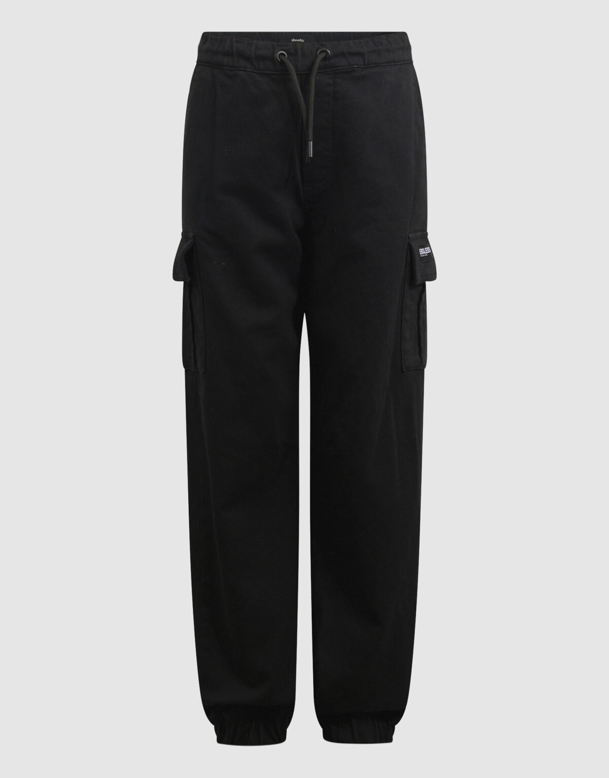 Loose Fit Cargo Broek Donkergrijs
