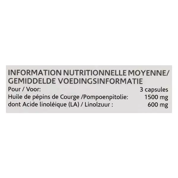 Naturland Huile de Pépins de Courge 180 capsules