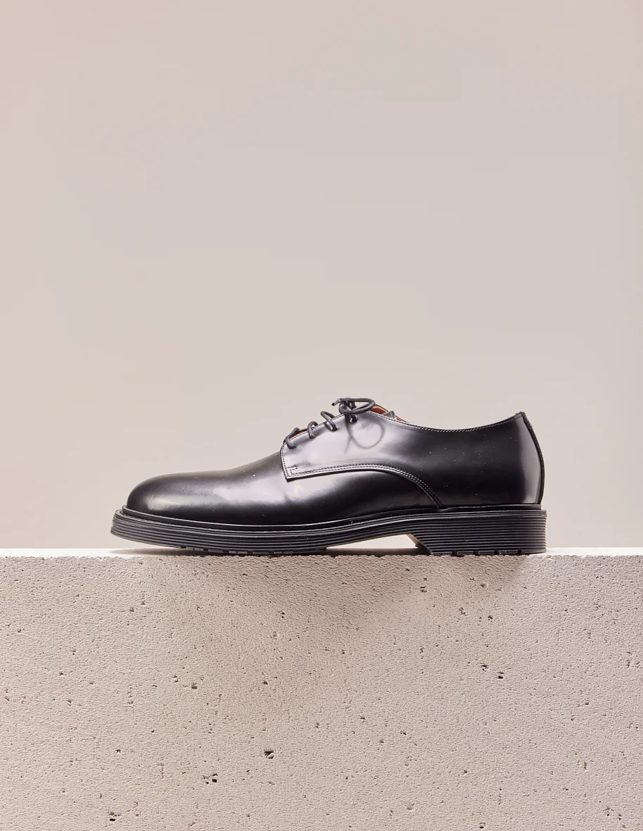Derbies Olivier - Cuir box noir