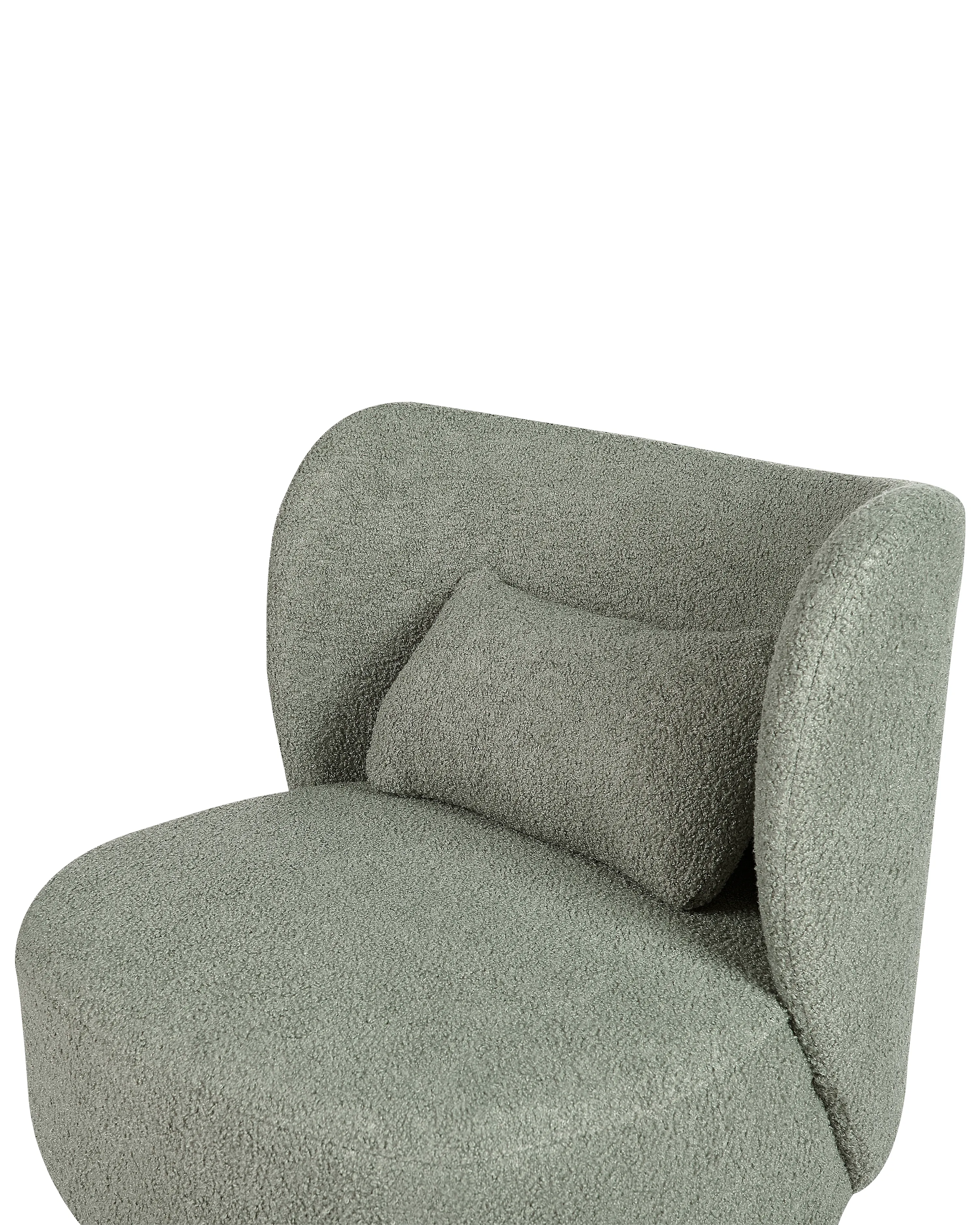 Fauteuil OTSBY Bouclé Lichtgroen