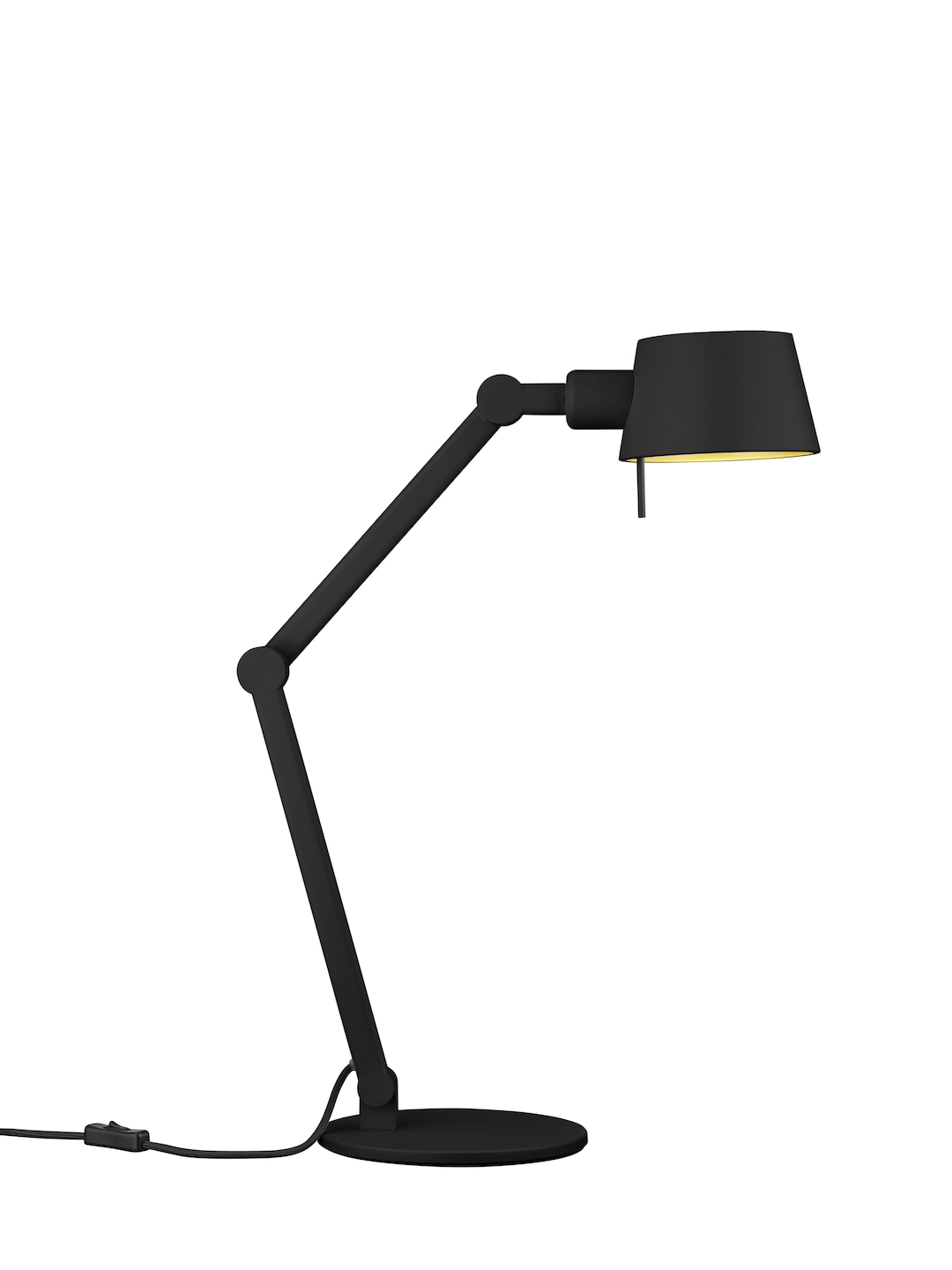 HELL Retrofit Tischlampe MEDO 39 cm schwarz