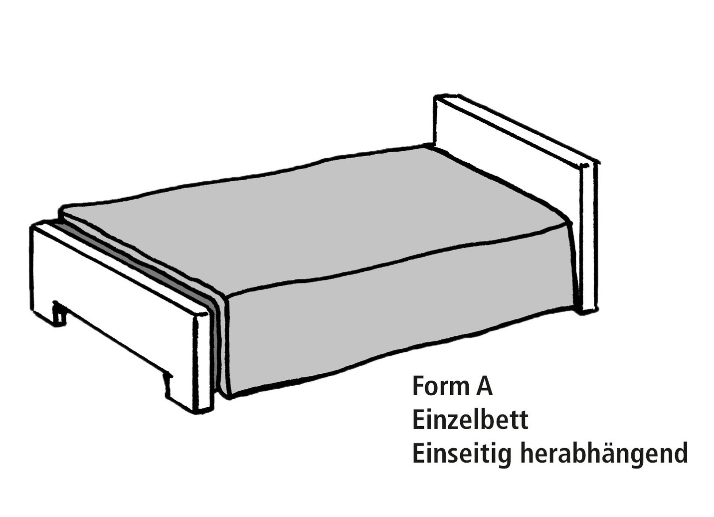 Tagesdecke mit einseitiger Wolkensteppung