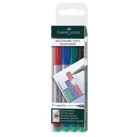 Faber-Castell Marker MULTIMARK non-permanent S 4er Etui
