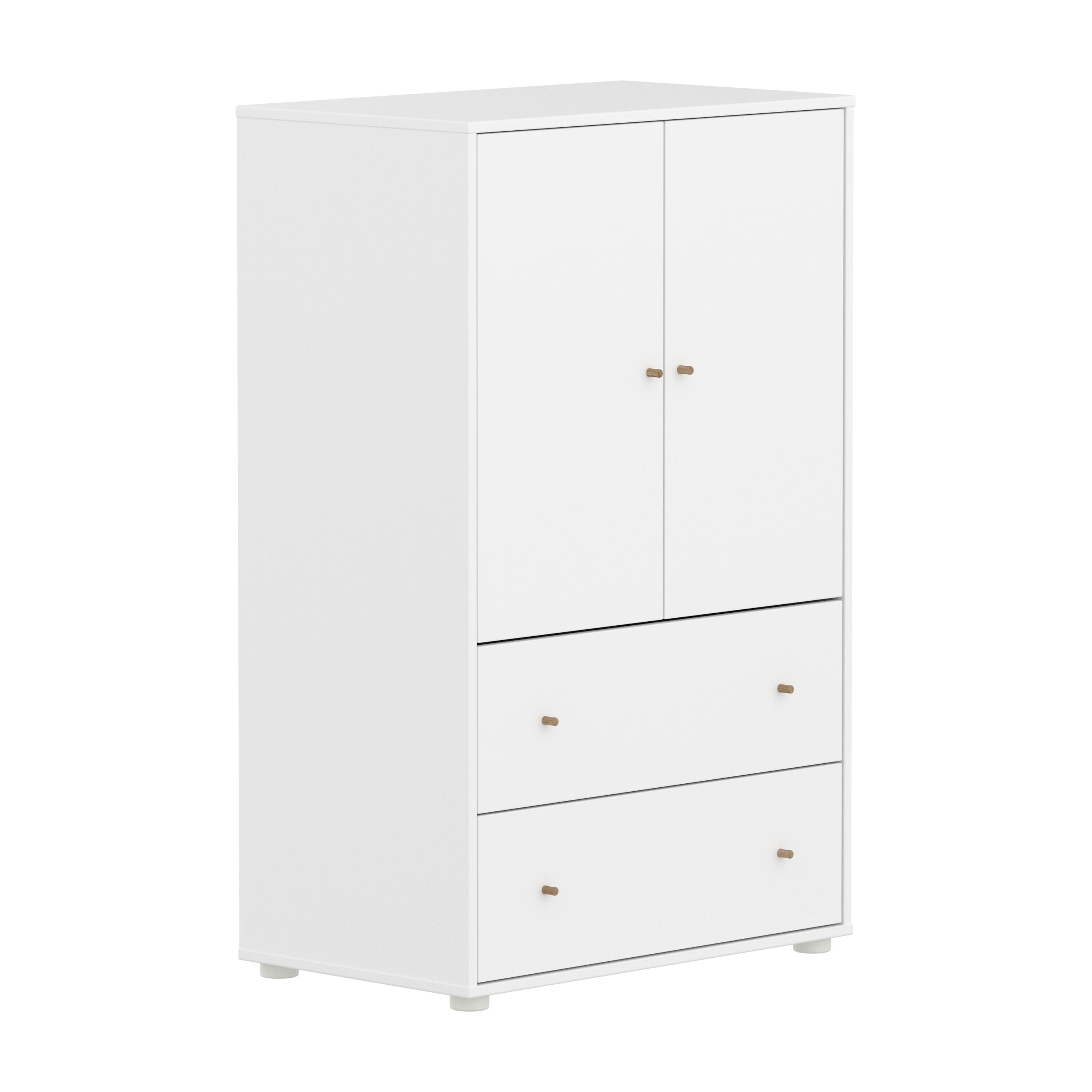 Flexa SAGA Schrank - Weiss / B: 75.0 cm x T: 45.0 cm x H: 120.0 cm