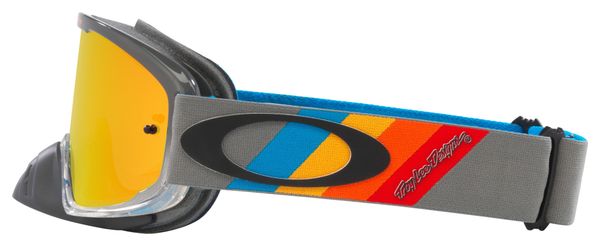 Masque Oakley O-Frame 2.0 PRO MX Troy Lee Design Grey Stripes / Fire Iridium / OO7115-49