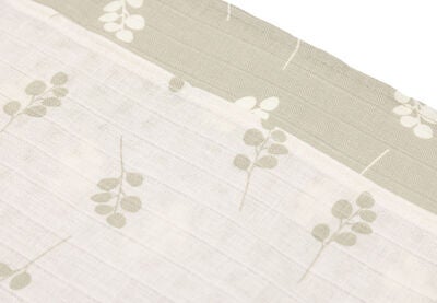 Jollein Musselinteppe 3-Pack, Twig Olive Green