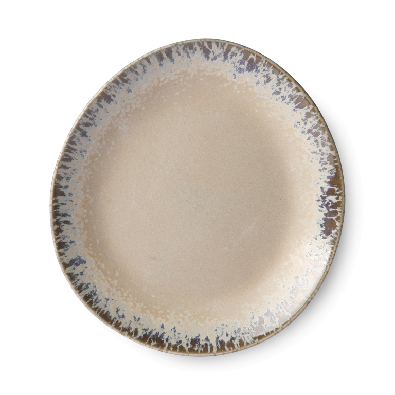 HKliving 70's Ceramic ontbijtbord Ø22 set van 2 mist