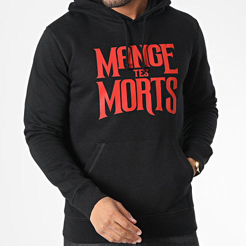 Sweat Capuche Mange Tes Morts Noir Rouge