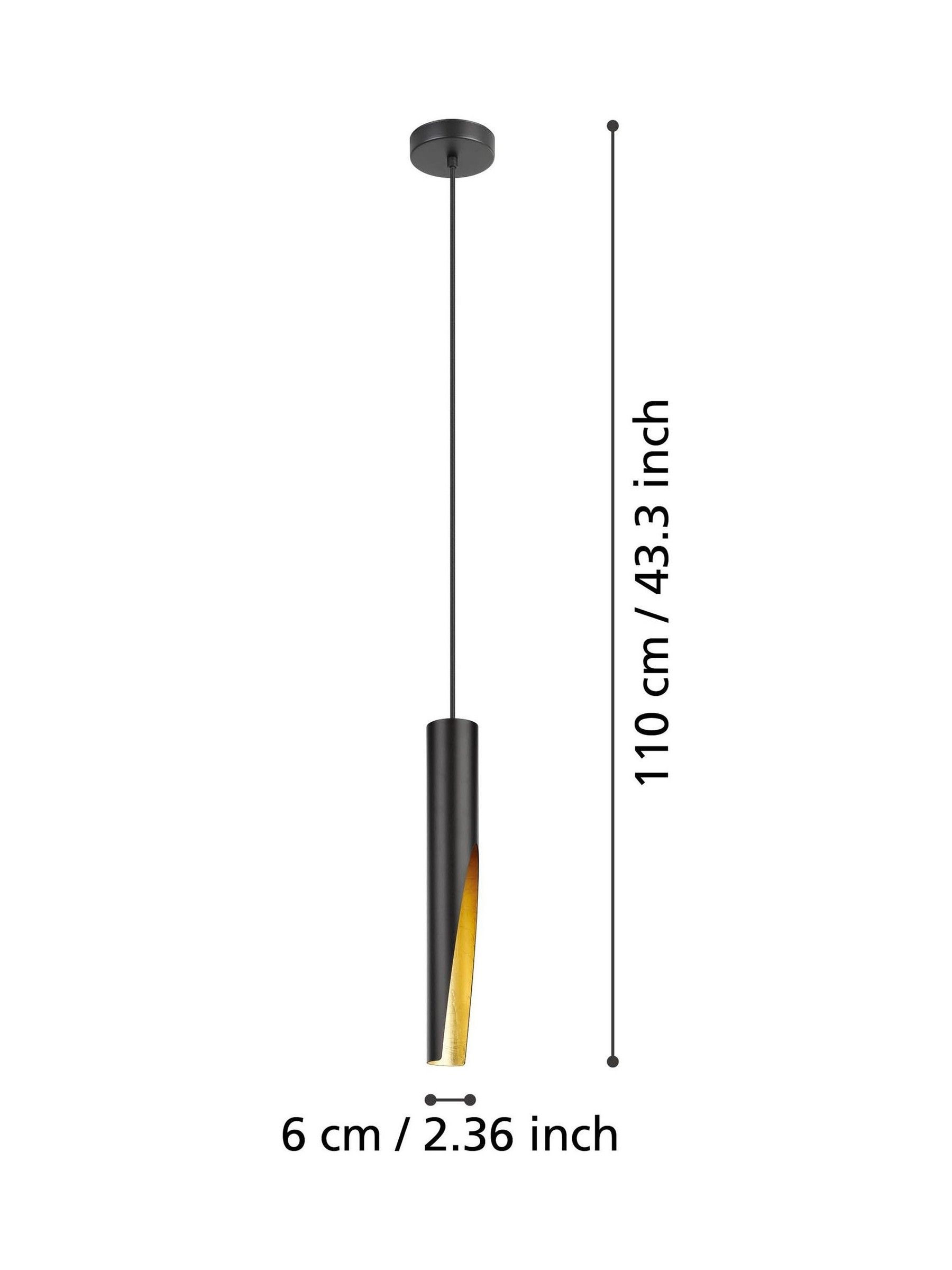 Eglo Barbotto stalen moderne hanglamp