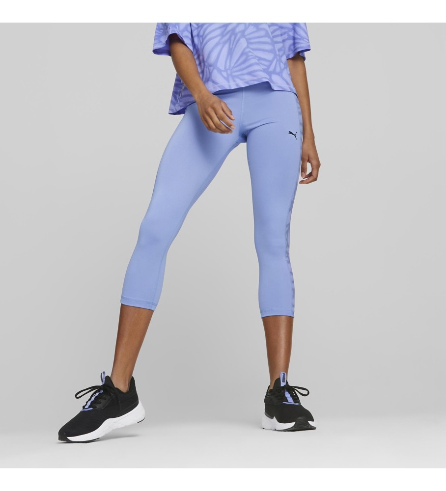 Legging Puma Train Favorites AOP Cintura Alta 3/4 lilás
