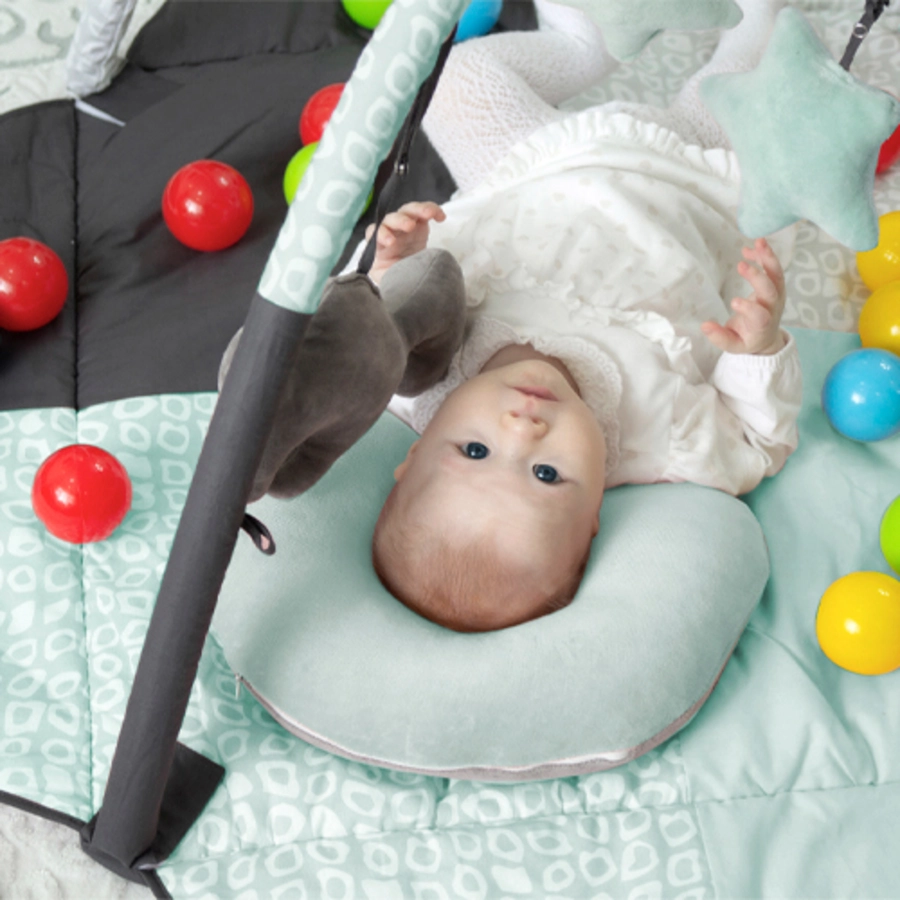 babyGO - Spielmatte mit Bällen grün