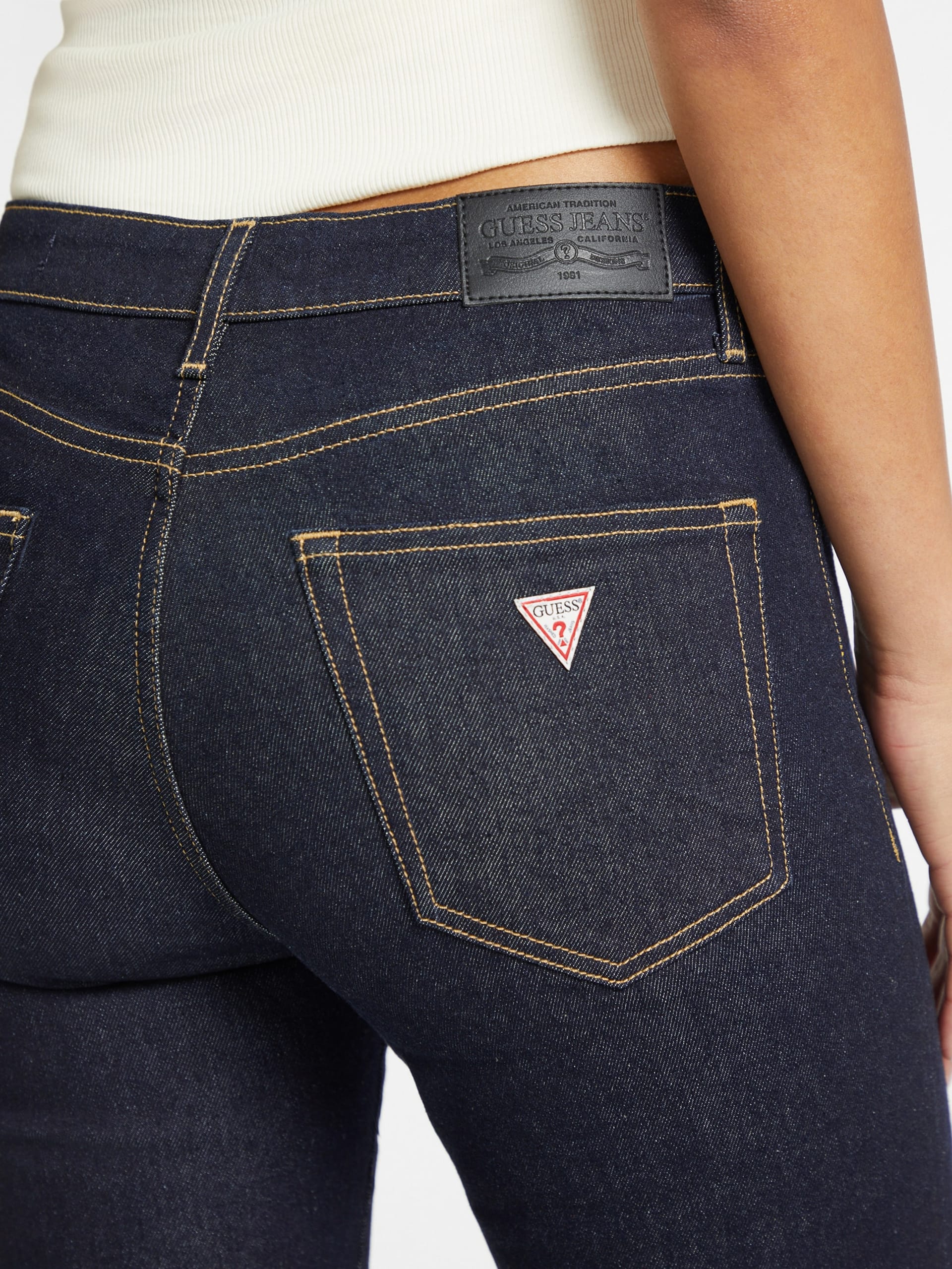 Calça jeans skinny de cintura alta G05