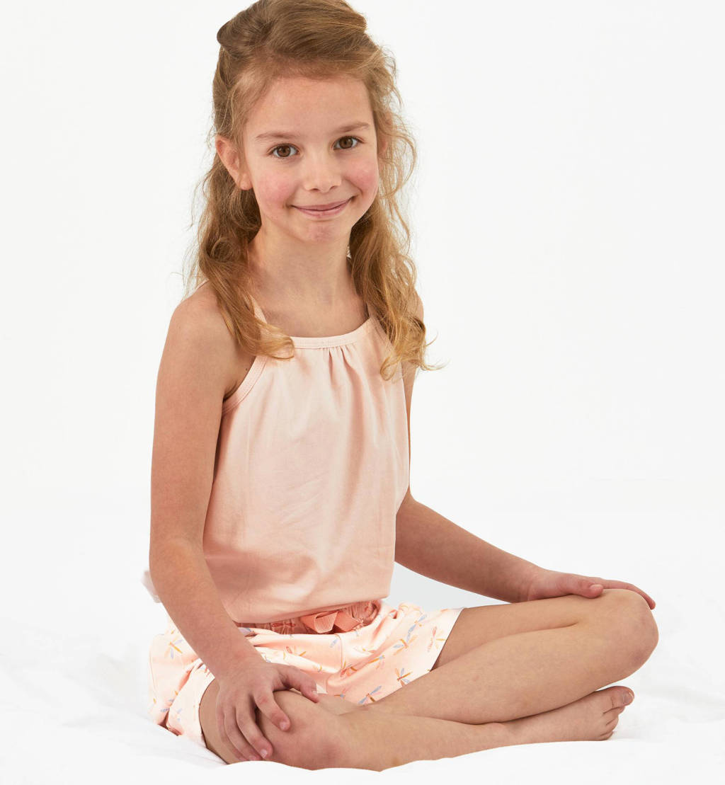 Little Label shortama met all over print roze