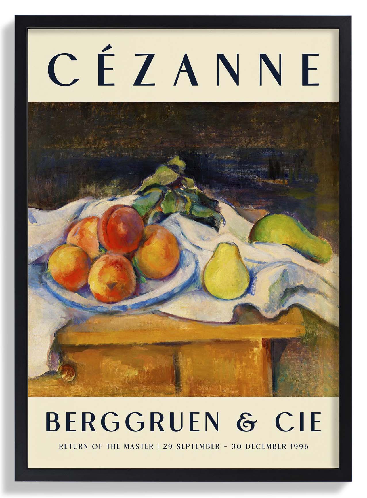 Früchte auf einem Tisch Kunstausstellung von Paul Cézanne