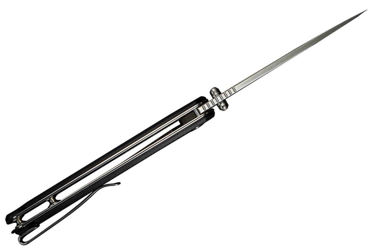 Sencut Praktisk S24019-1 Satin 9Cr18MoV, Black G10, zakmes
