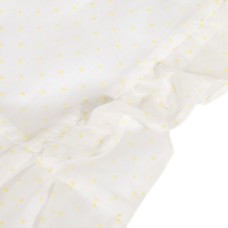 Combi en voile plumetis blanc et jaune bébé fille Absorba Aucune nuance