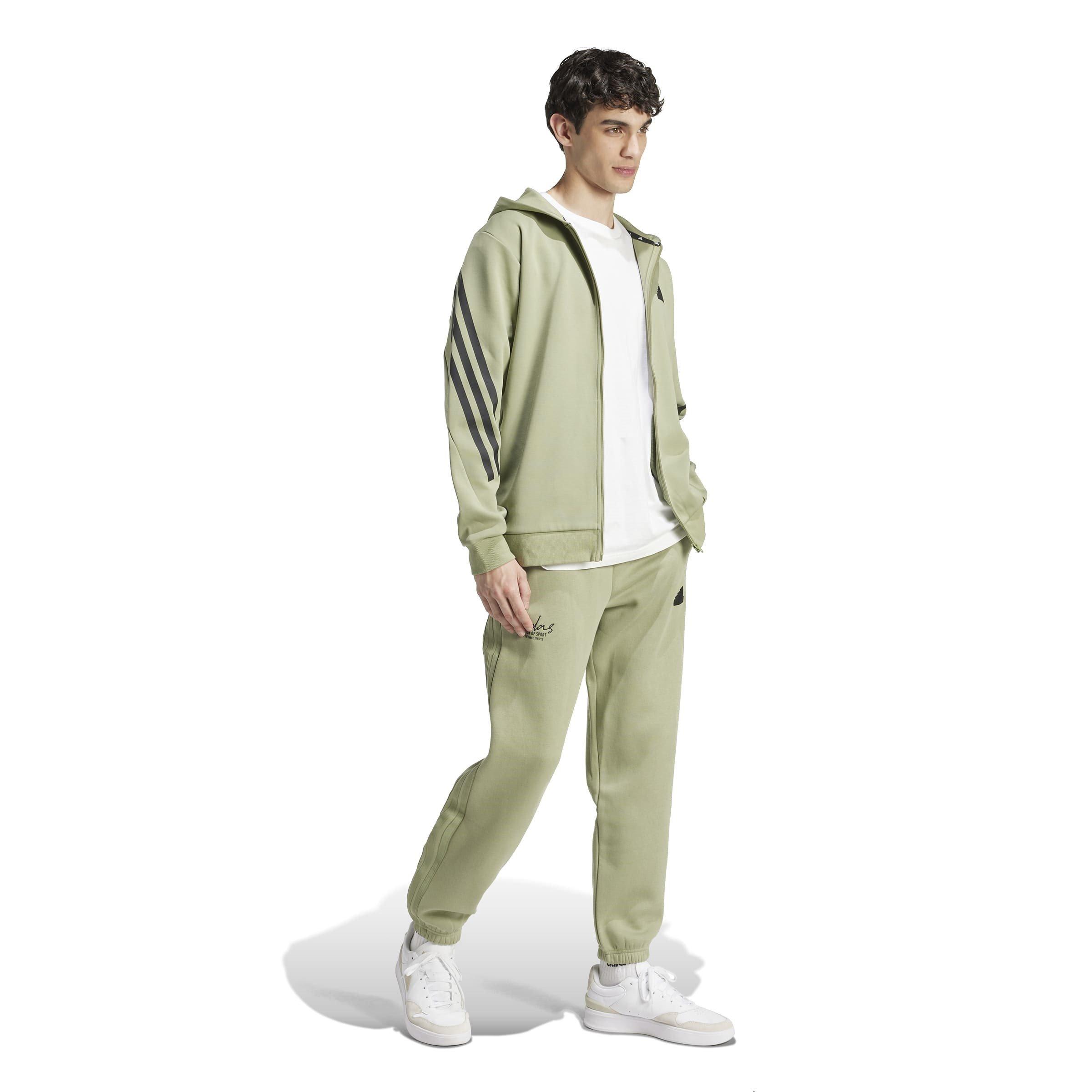 adidas Future Icons 3 Stripes Full Zip Hoodie Mens