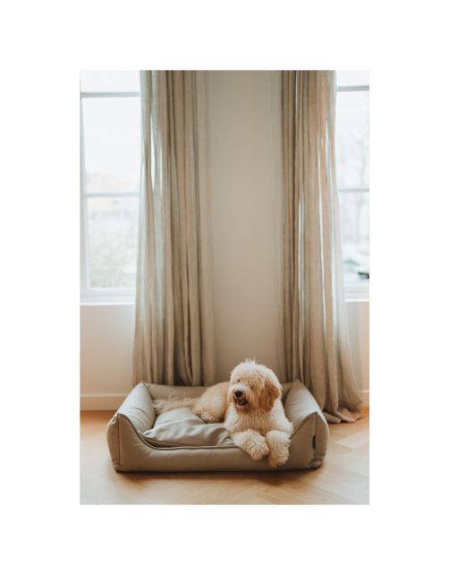 Maxxnobel Ultra Orthopedische Sofa Lederlook Beige - Hondenbank
