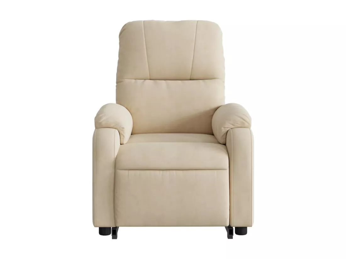 Fauteuil inclinable massant électrique crème