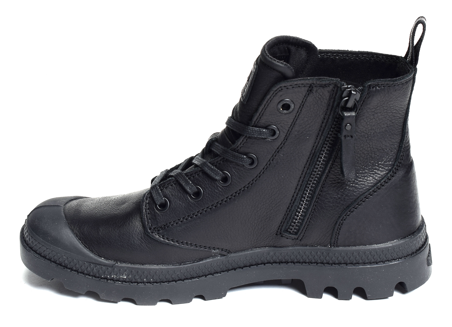 Pampa zip leather noir