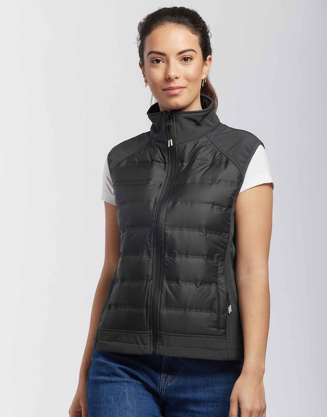 Mustaghata GAMMA - Bodywarmer Hybride Femme Softshell-Doudoune