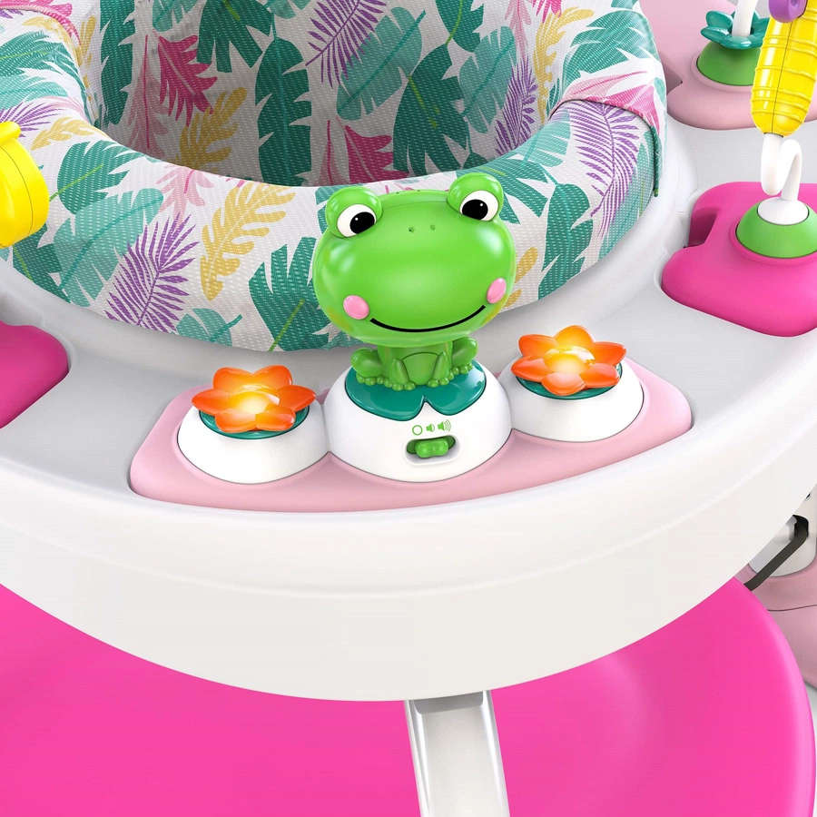 Bright Starts Bounce Bounce Baby™ 2-in-1 Spieltrampolin & Tisch, rosa