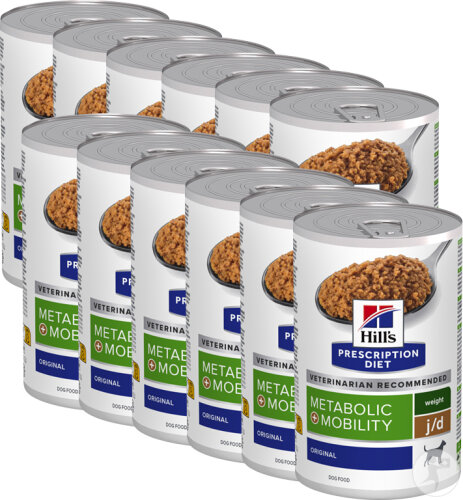 Hill's Pet Nutrition Prescription Diet Metabolic + Mobility Weight Management Canine 12x370g