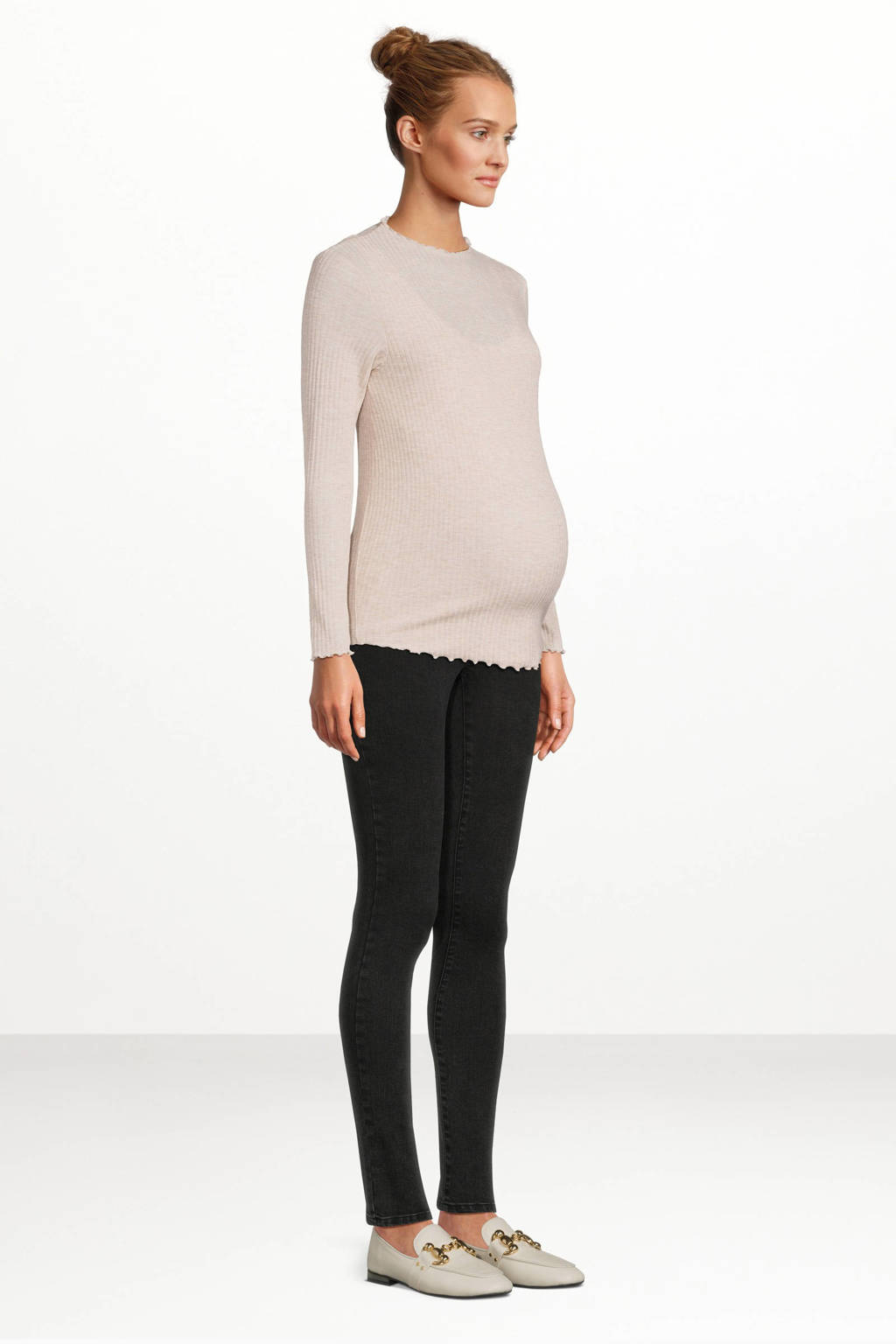 ONLY MATERNITY high waist skinny zwangerschapsjeans OLMROSE washed black
