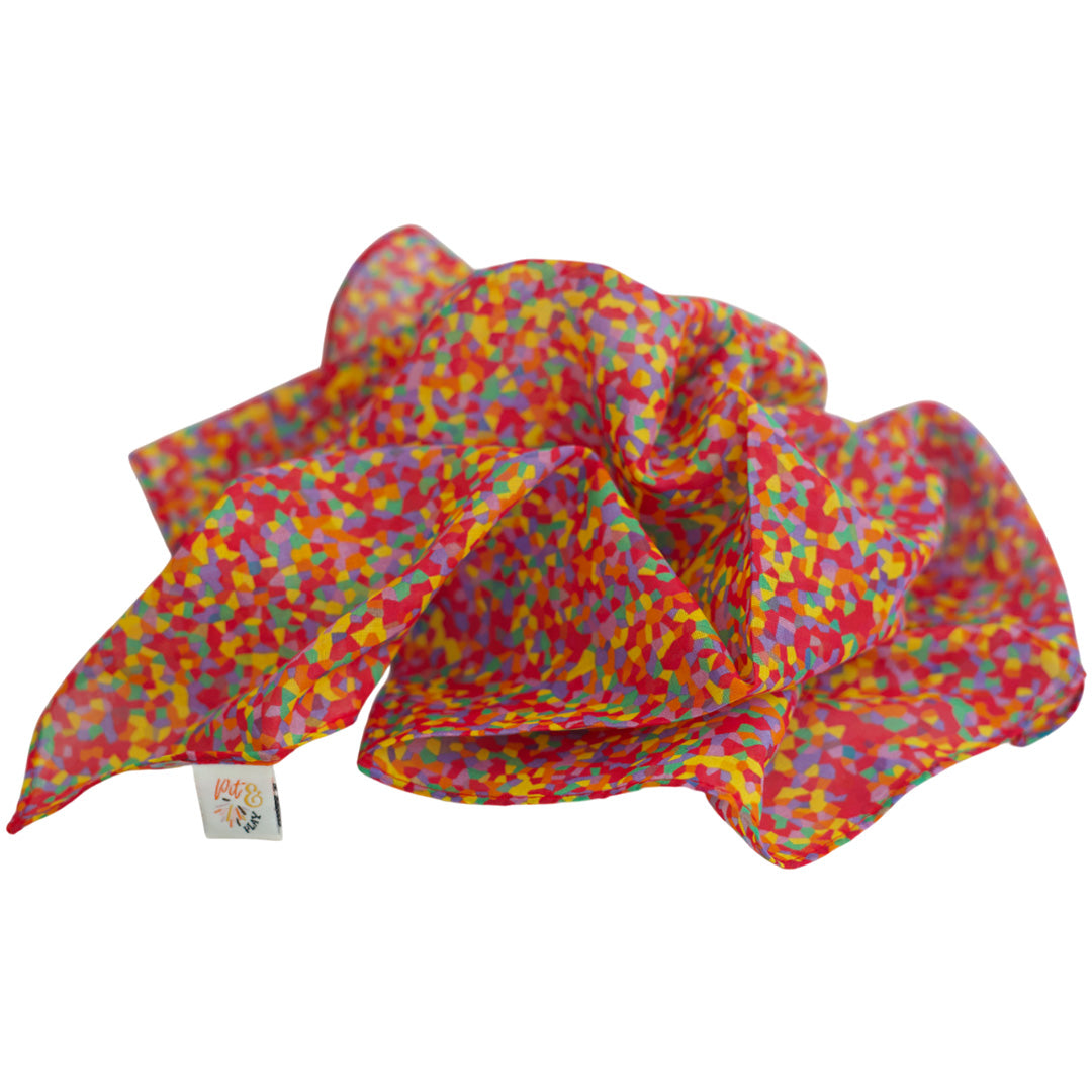 pit and play speeldoek - confetti - 75x75 cm