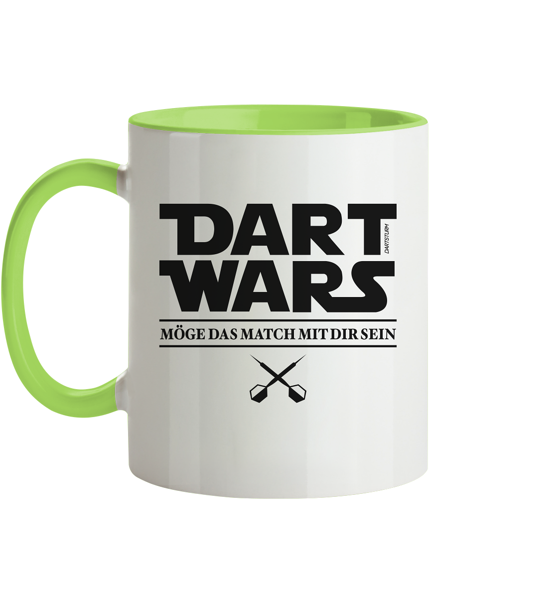 DartSturm - Dart Wars Schwarz - Tasse zweifarbig