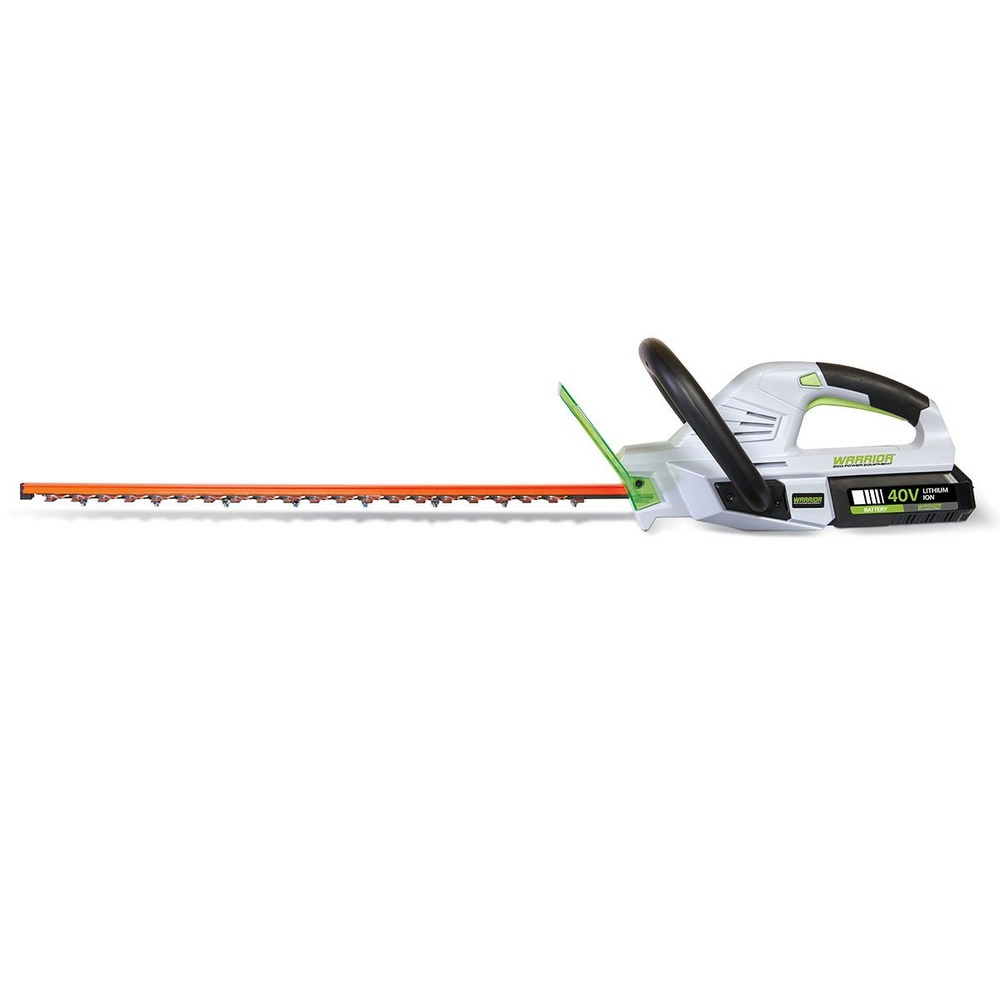 Taille-haies sur batterie lithium 40v 2.5 ah lame 53 cm + chargeur warrior