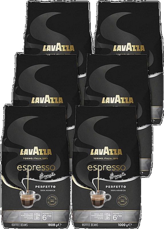 Lavazza - Espresso Bonen - Barista Perfetto - 1kg - 6 Stuks